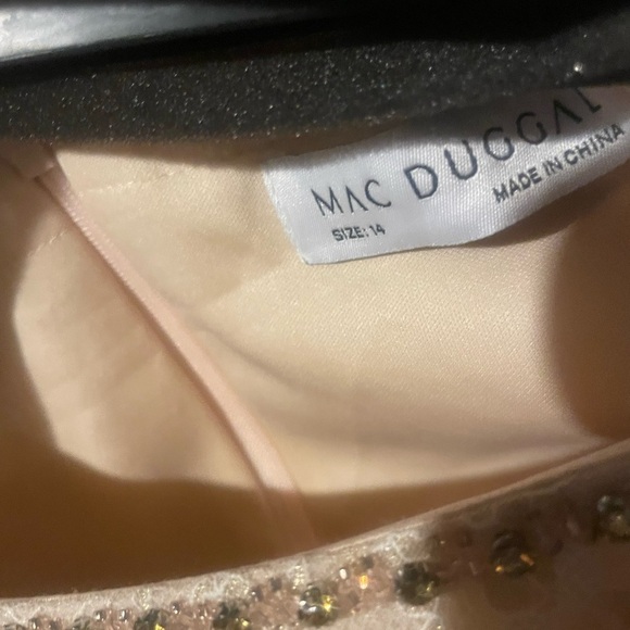 Mac Duggal 11174 Women Full-length Fitted Dress with Lace Embellishments size 14 - Picture 5 of 5